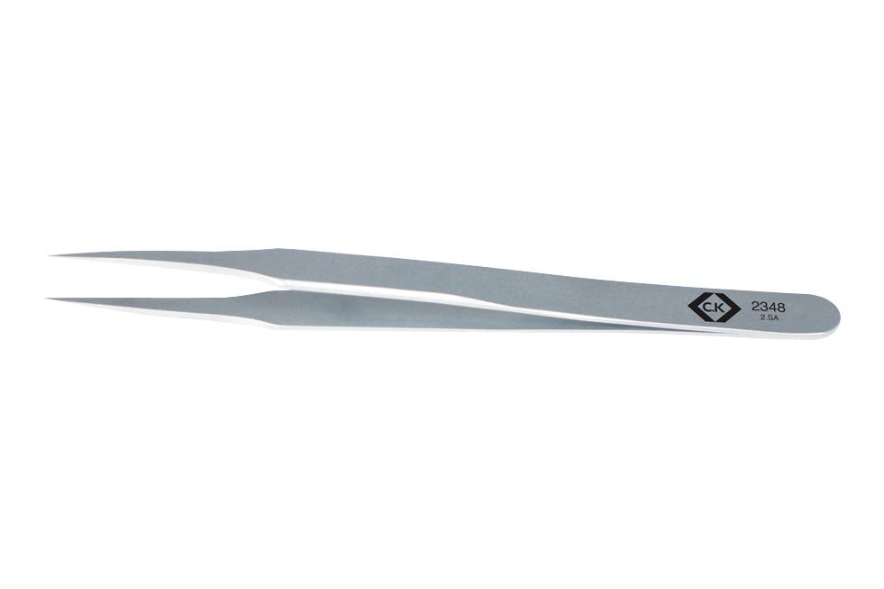 T2348 PRECISION TWEEZER, FINE/SHARP TIP, 122MM CK TOOLS