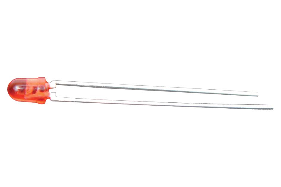 HLMP-1321 LED, 3MM, RED, 30MCD, 626NM BROADCOM