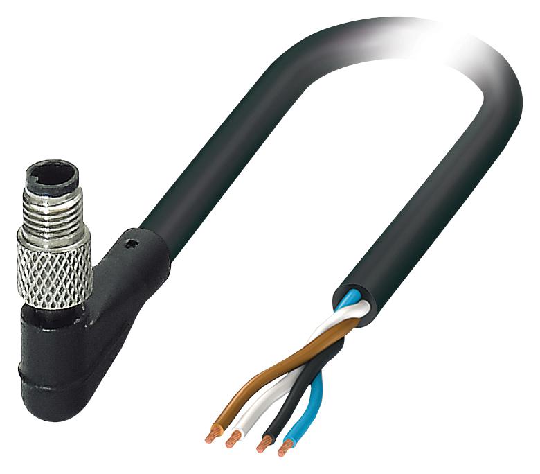 SAC-4P-M5MR/ 5,0-PUR SENSOR CORD, 4P, M5 PLUG-FREE END, 5M PHOENIX CONTACT