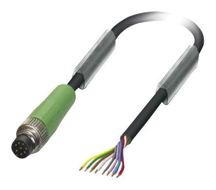 SAC-8P-M 8MS/ 5,0-PUR SENSOR CORD, 8P, M8 PLUG-FREE END, 5M PHOENIX CONTACT