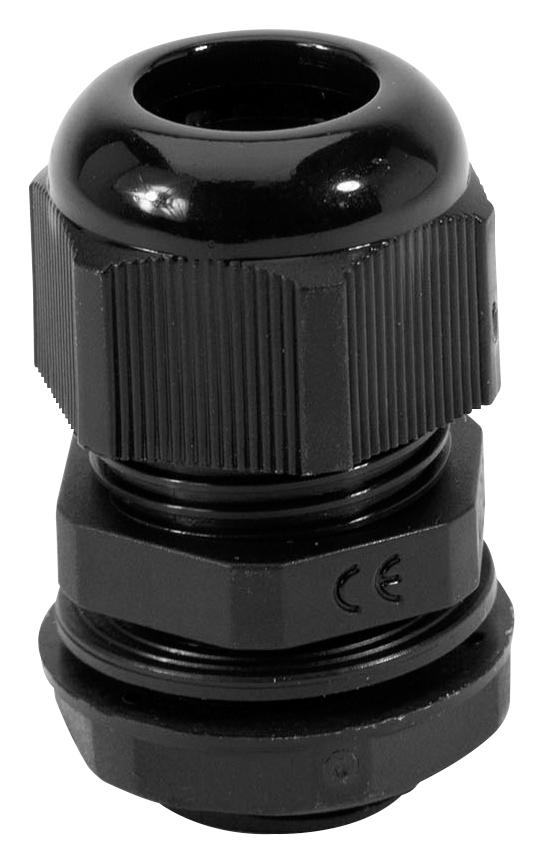 NGM25-BK CABLE GLAND, NYLON 6.6, 13MM-18MM, BLK HELLERMANNTYTON