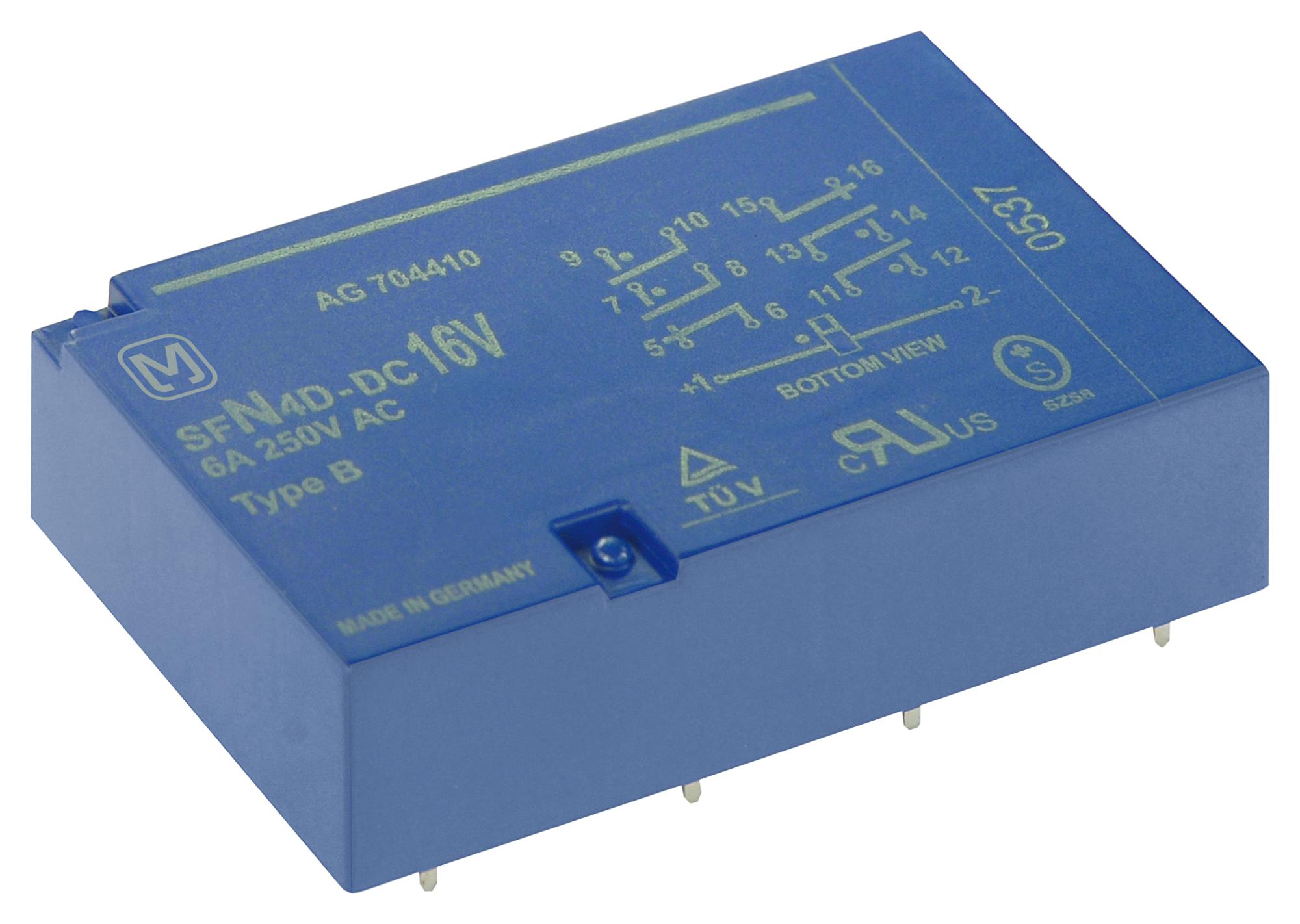 SFN4D-DC24V SAFETY RELAY, 4PST-NO, DPST-NC, 250V, 8A PANASONIC