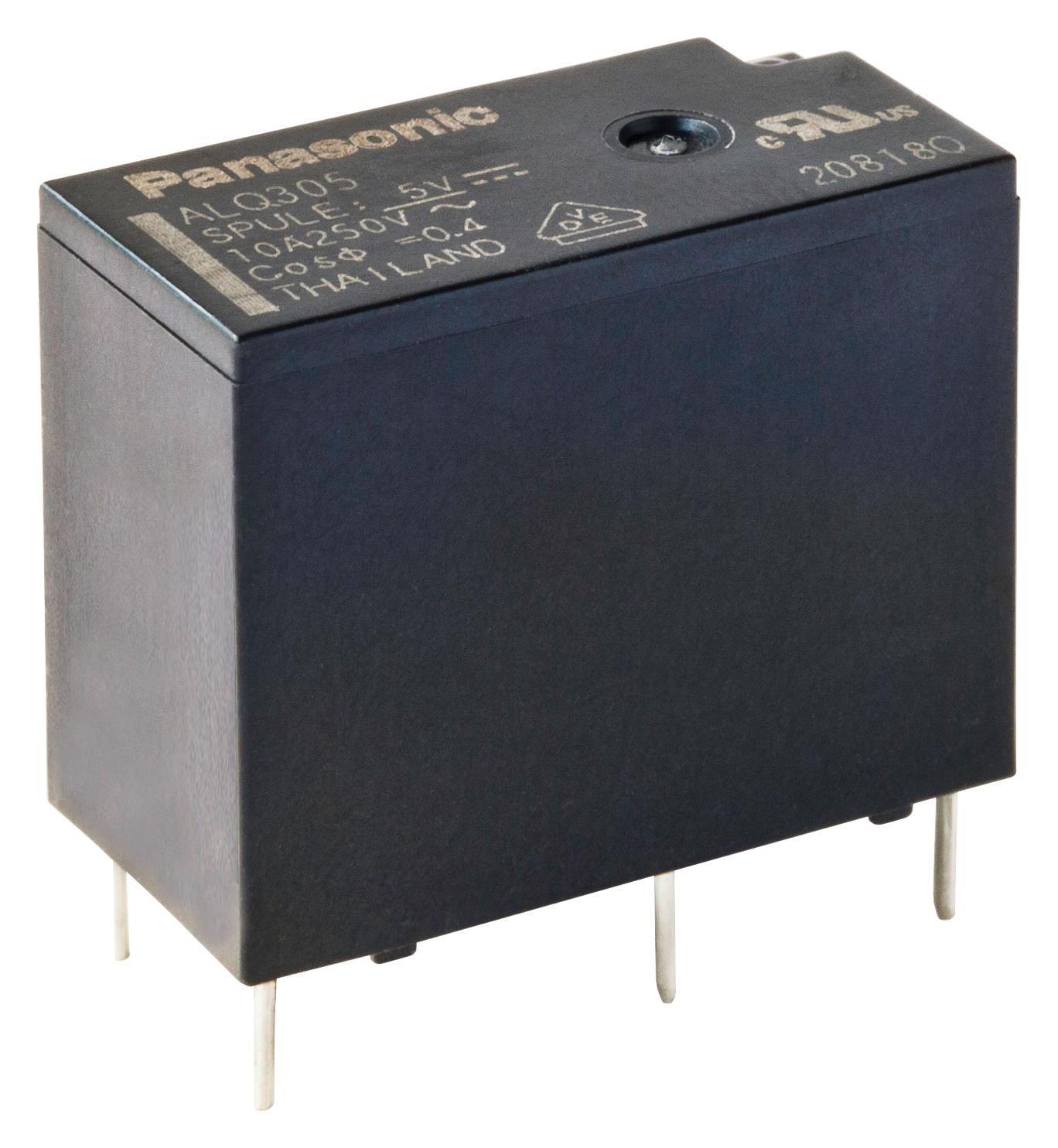 ALQ305 POWER RELAY, SPST-NO, 5VDC, 10A, THD PANASONIC