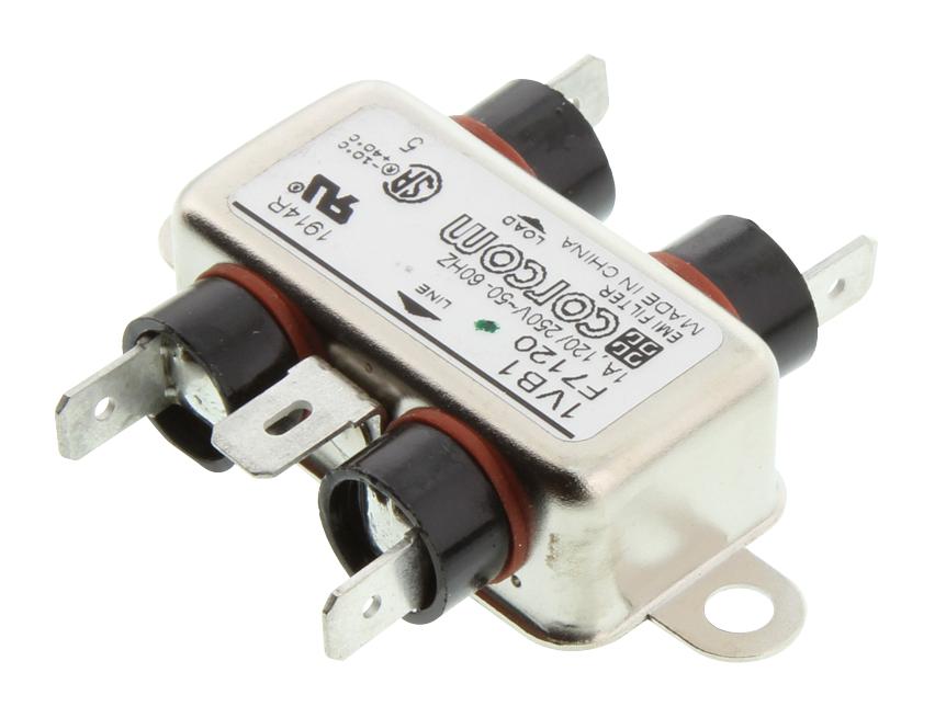 3VB1 POWER LINE FILTER, EMI/RFI, 3A, 700UA CORCOM - TE CONNECTIVITY
