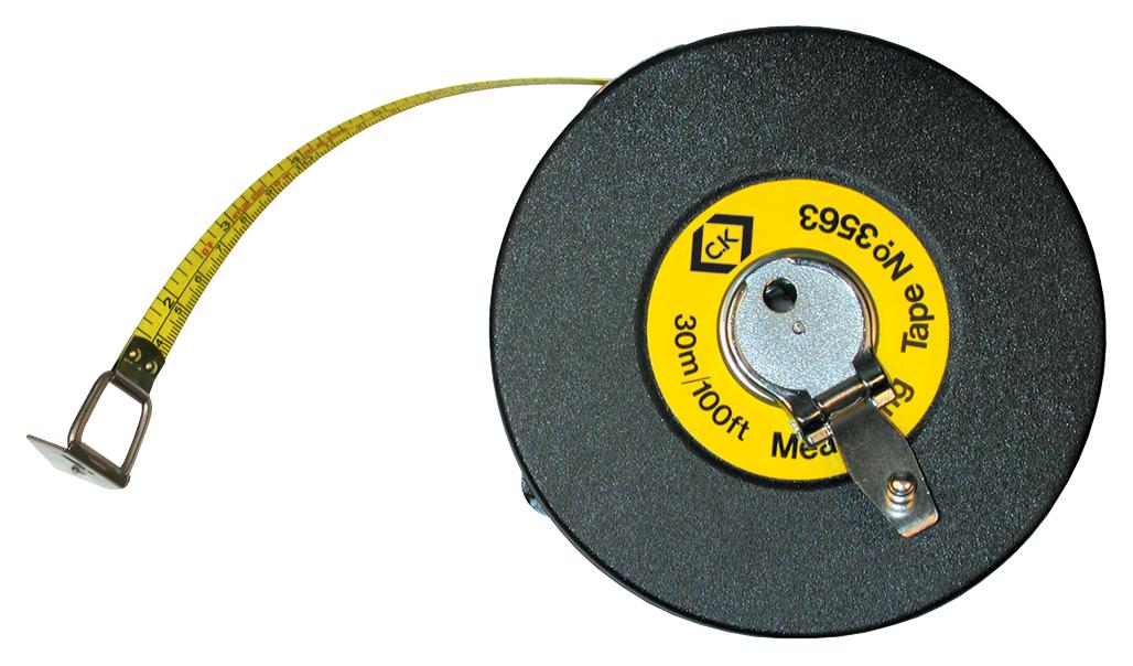 T3563 100 MEASURING TAPE, 30M, STEEL CK TOOLS