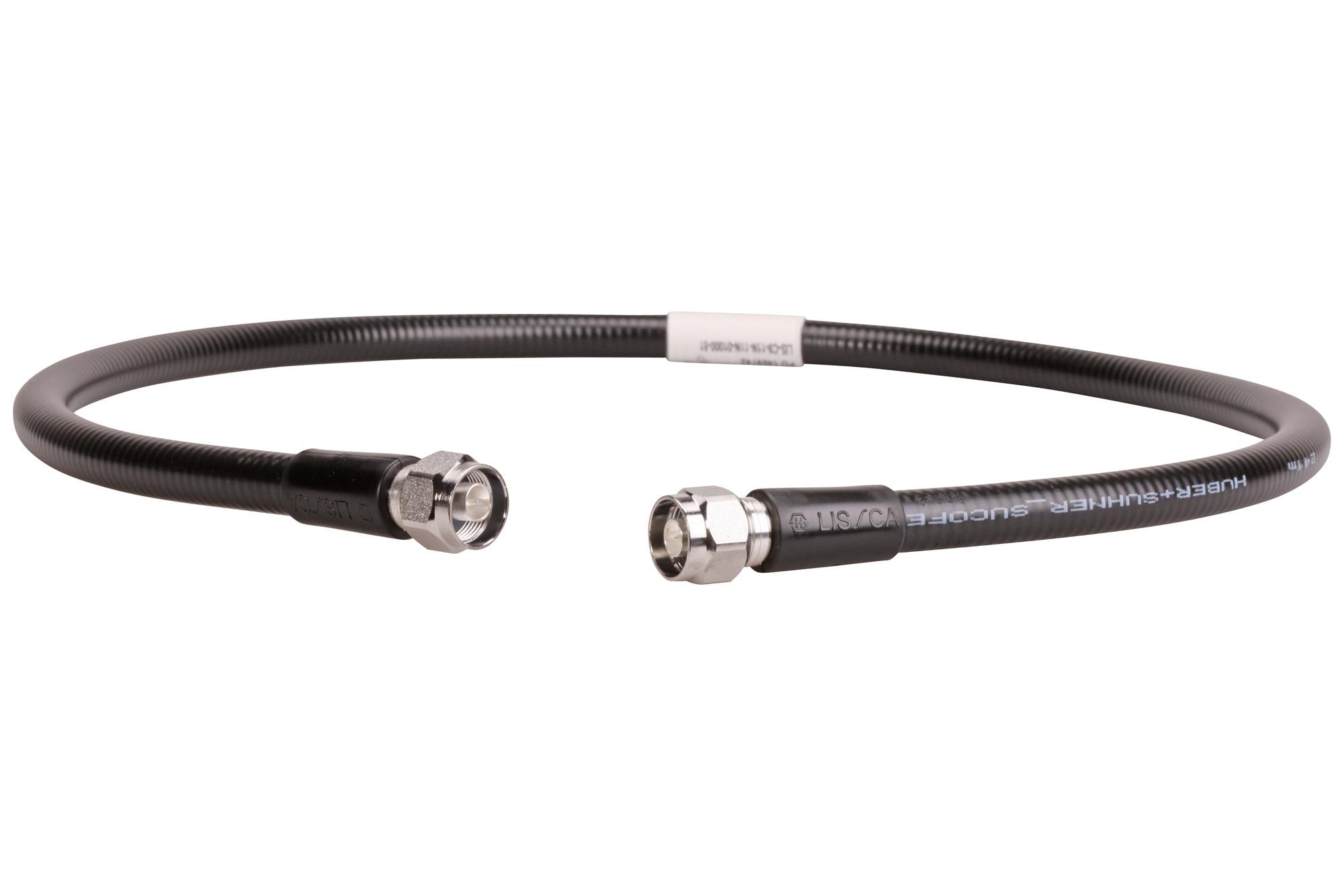LIS-C9-11N-11N-02000-51 RF COAXIAL, N STRAIGHT PLUG, BLK, 2M HUBER+SUHNER