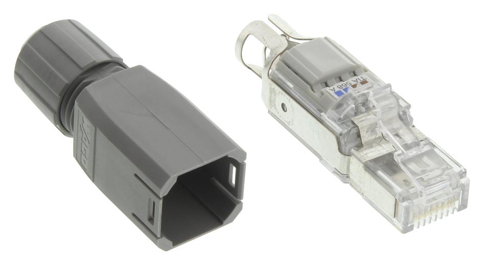 750-975 RJ45 ETHERNET CONN, PLUG, 8POS, CABLE WAGO