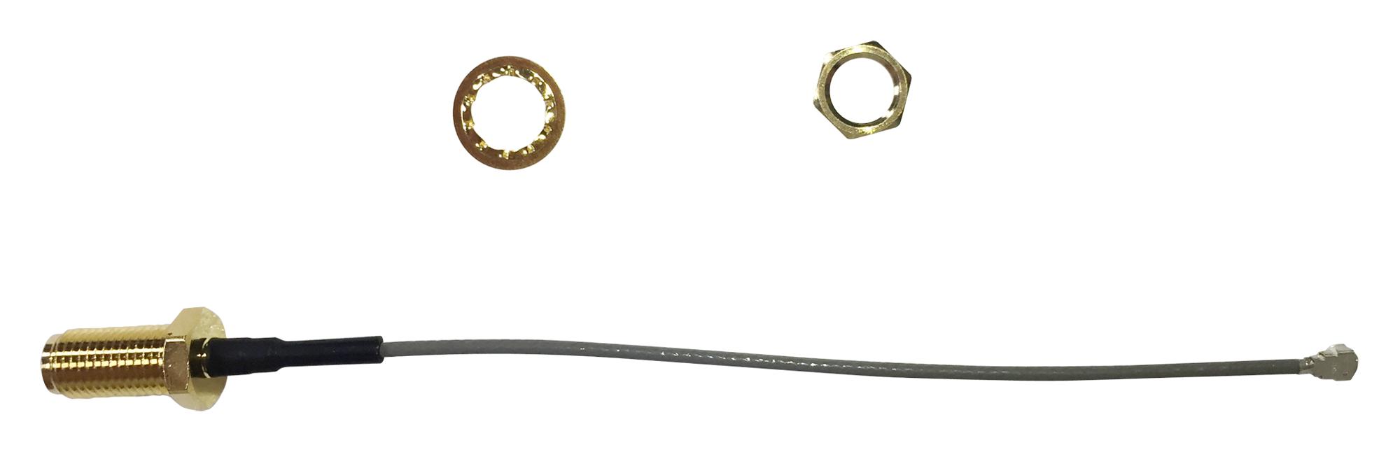 MC001037 RF COAX, SMA B/H JACK-U.FL RT PLG, 200MM MULTICOMP PRO
