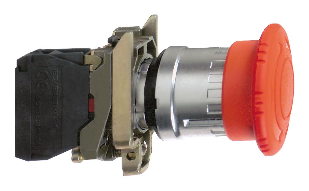 XB4BS8442 EMERGENCY STOP SWITCH, SPST-NC, 120VAC SCHNEIDER ELECTRIC