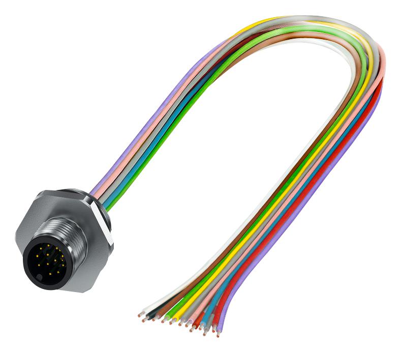 1411581 SENSOR CORD, 8P, PLUG-FREE END, 0.5M PHOENIX CONTACT