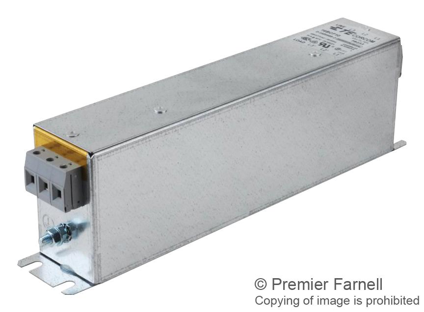 7BCF10R POWER LINE FILTER, 3 PHASE, 7A, 0.0087A CORCOM - TE CONNECTIVITY
