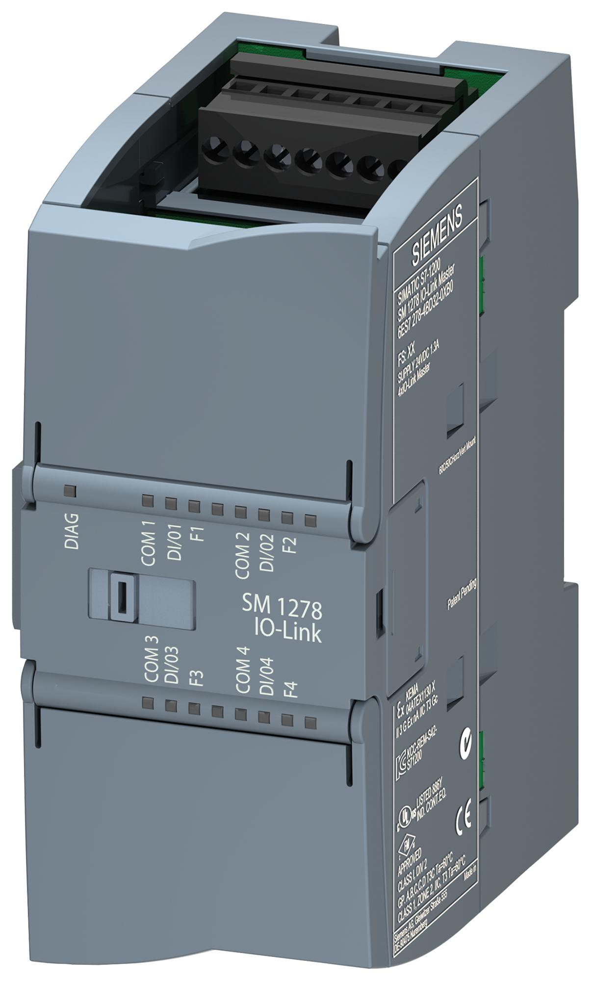 6ES7278-4BD32-0XB0 IO-LINK MASTER, SIMATIC S7, 4 X IO-LINK SIEMENS