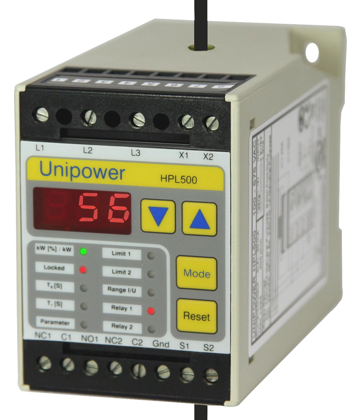 HPL500 DIGITAL MOTOR LOAD MONITOR, ANALOGUE O/P UNIPOWER