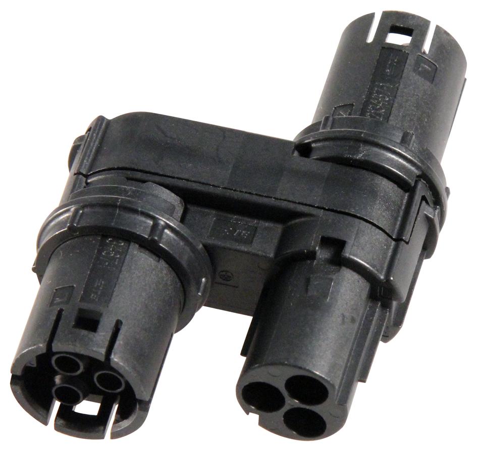 2213434-1 T-SPLITTER CONNECTOR, 3POS, CODE A TE CONNECTIVITY