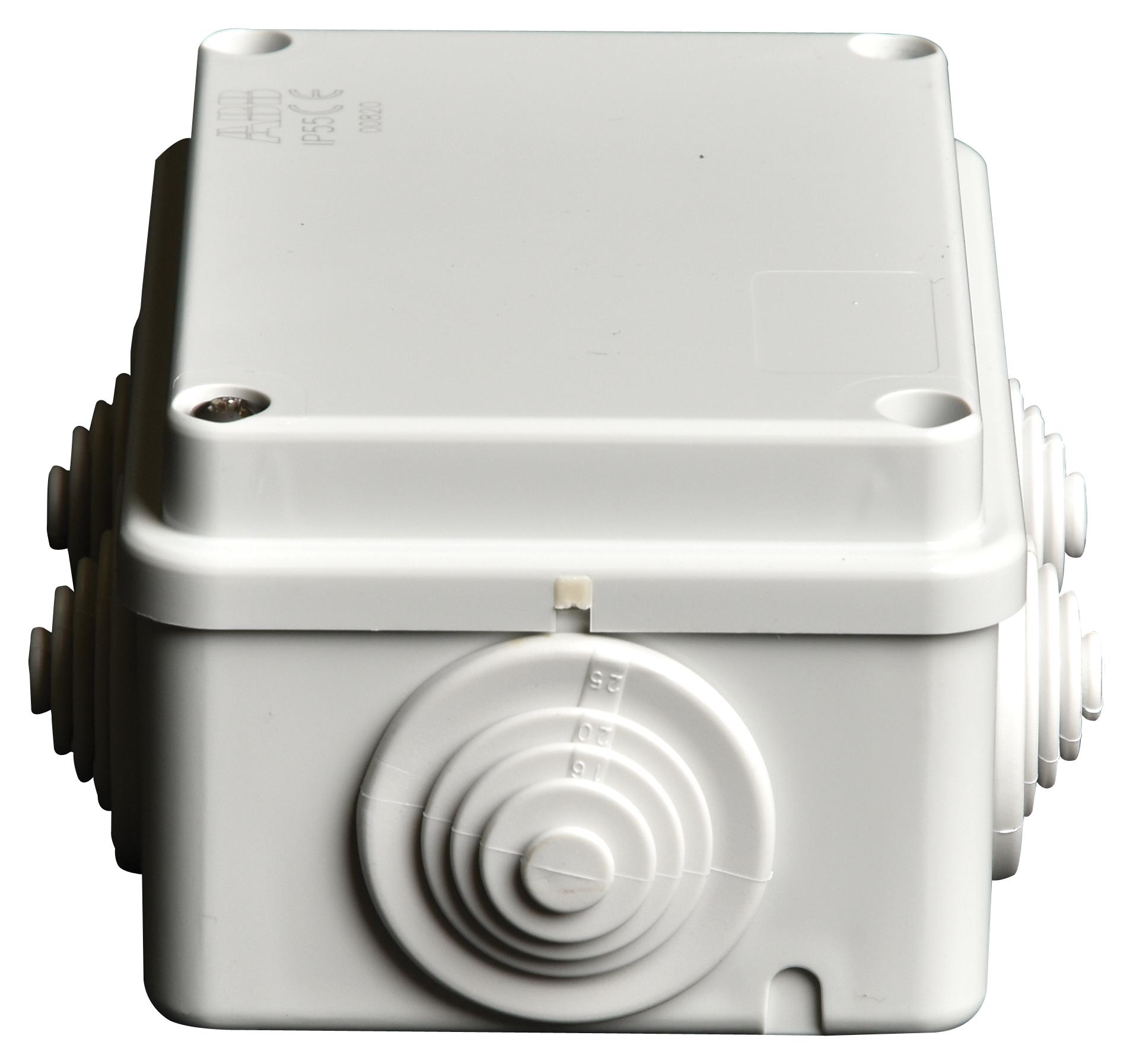00820 JUNCTION BOX, IP55, THERMOPLASTIC, GREY ABB