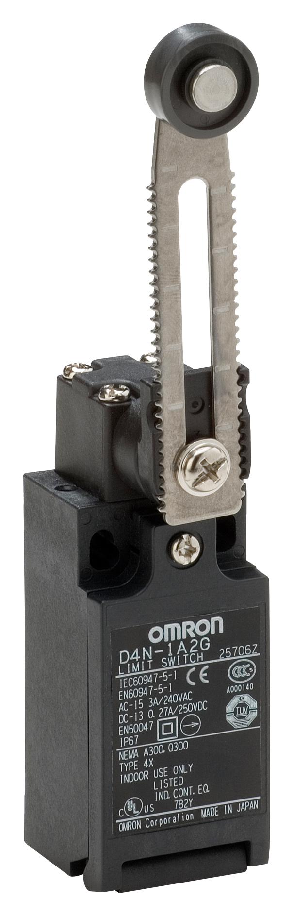 D4N112G LIMIT SW, SPST-NC/SPST-NO, 240V, 3A OMRON