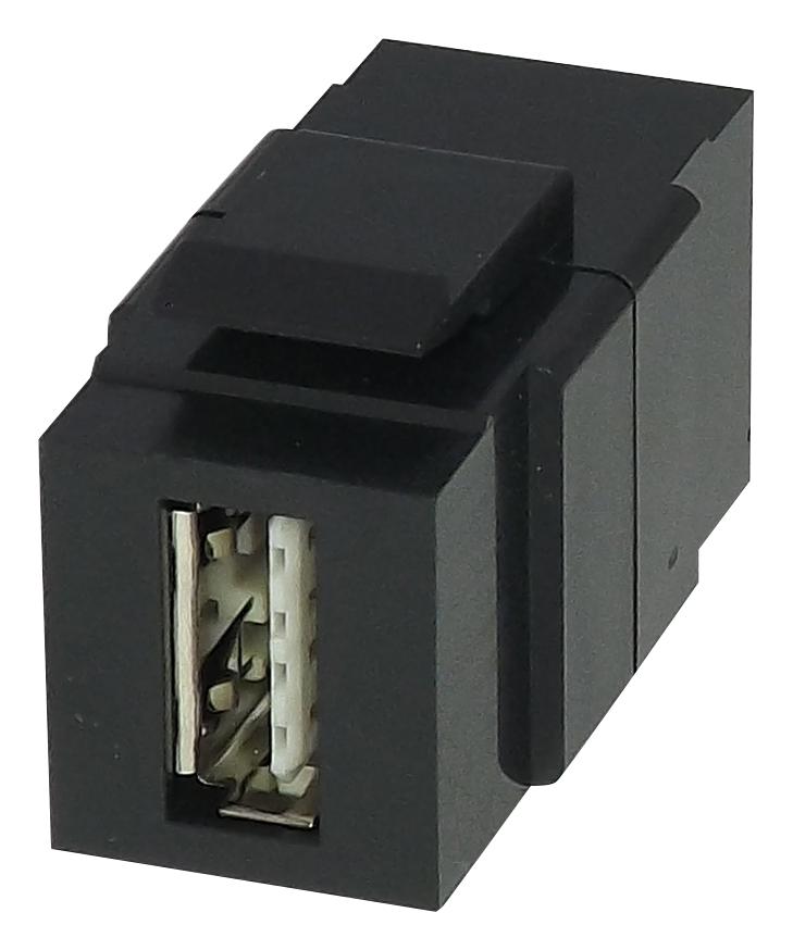 KCUAA3BK KEYSTONE COUPLER, USB 3.0 A, RCPT, BLACK TUK
