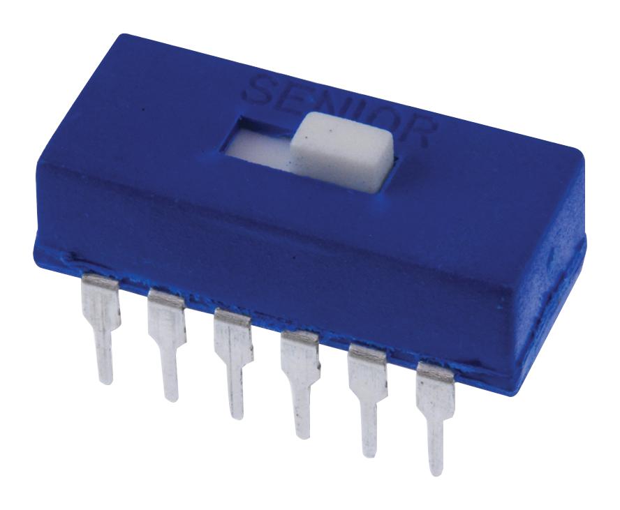 SPC21205 SLIDE SWITCH, 4PDT, 0.3A, 125V, THT MULTICOMP