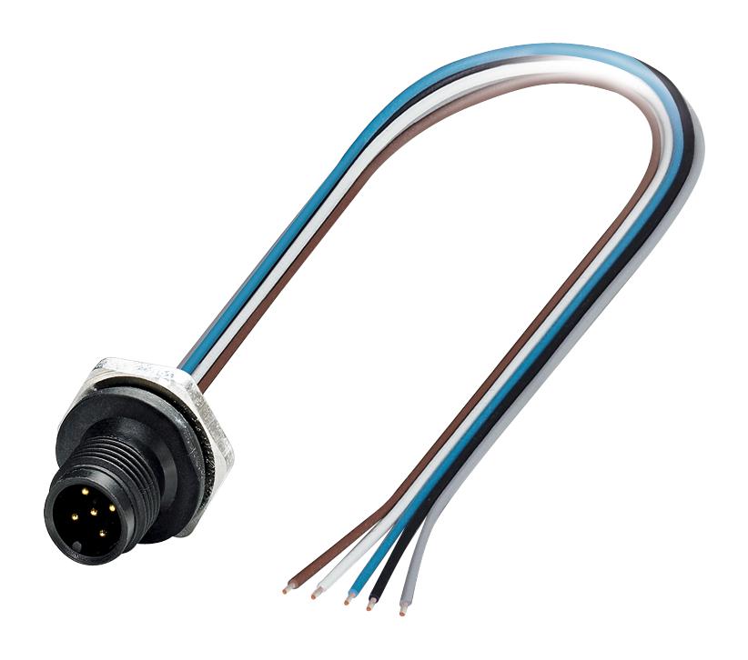 1436411 SENSOR CORD, 5P, M12 PLUG-FREE END, 0.5M PHOENIX CONTACT