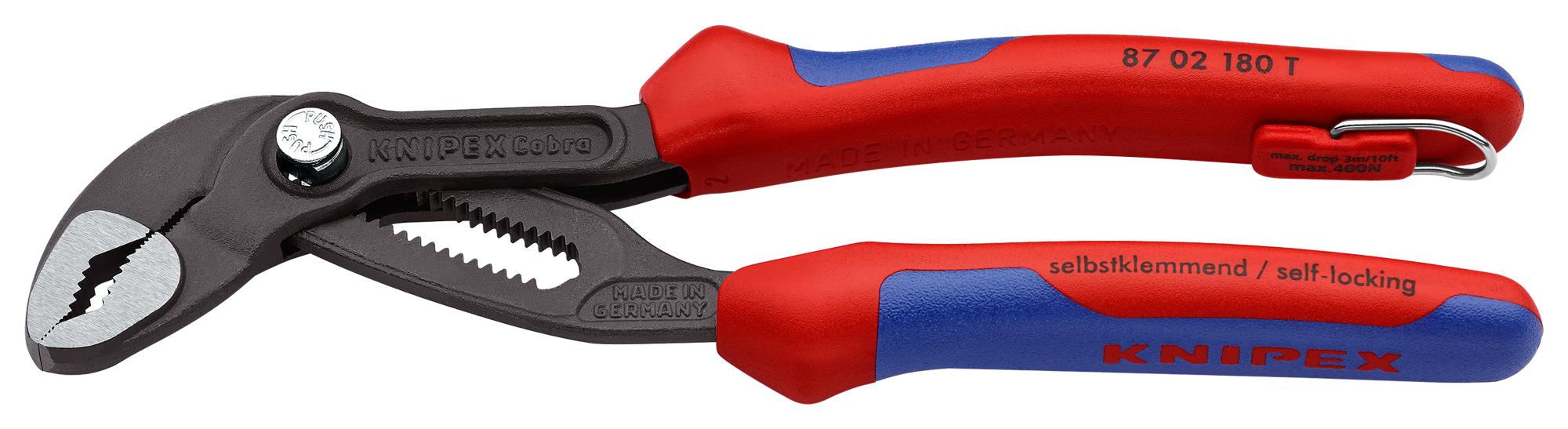 87 02 180 T WATER PUMP PLIER, 180MM KNIPEX
