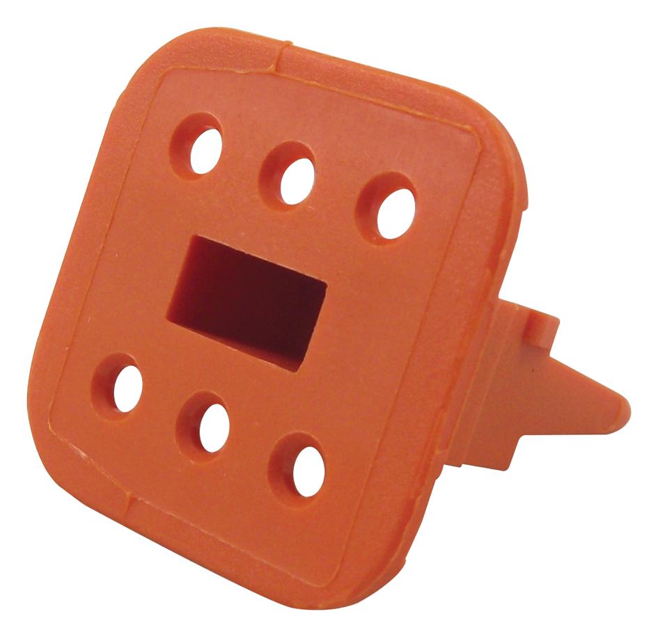 W6S WEDGE LOCK, PBT GF, 6POS PLUG DEUTSCH - TE CONNECTIVITY