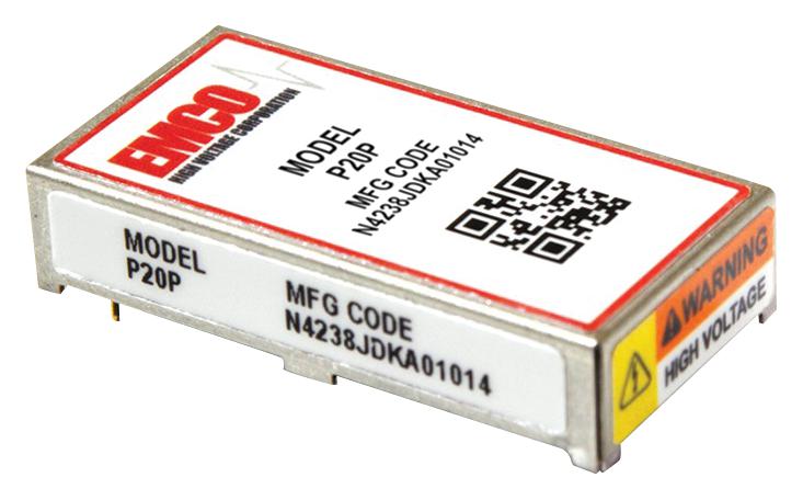 P20P DC-DC CONVERTER, 1 O/P, 2KV, 1UA XP POWER