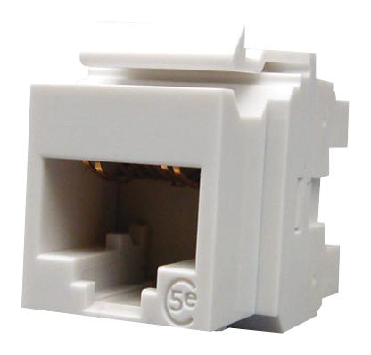 KSJ-00032-02 KEYSTONE JACK, RJ45, 8P8C, CAT5E, WHITE MOLEX PREMISE NETWORK