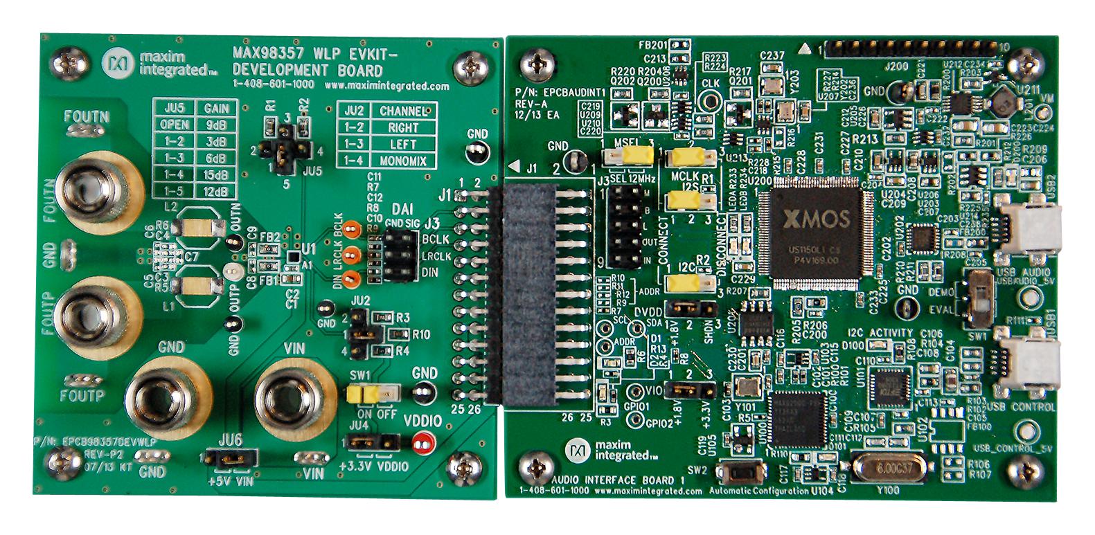 MAX98357EVSYS#TQFN EVALUATION BOARD, AUDIO AMPLIFIER MAXIM INTEGRATED / ANALOG DEVICES