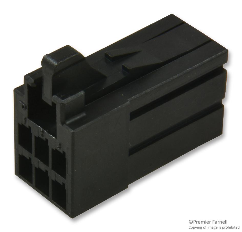 1-1318119-3 PLUG HOUSING, 6POS, 2.5MM, POLYESTER GF AMP - TE CONNECTIVITY