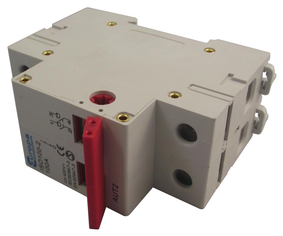 ISO100-2 MAIN SWITCH/ISOLATOR, 2 POLE, 230V, 100A EUROPA