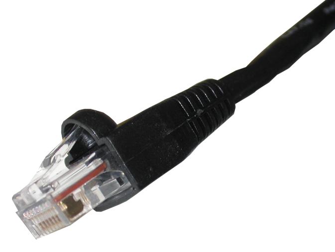 SPC21970 PATCH CORD, RJ45 PLUG, CAT5E, 3.05M, BLK MULTICOMP