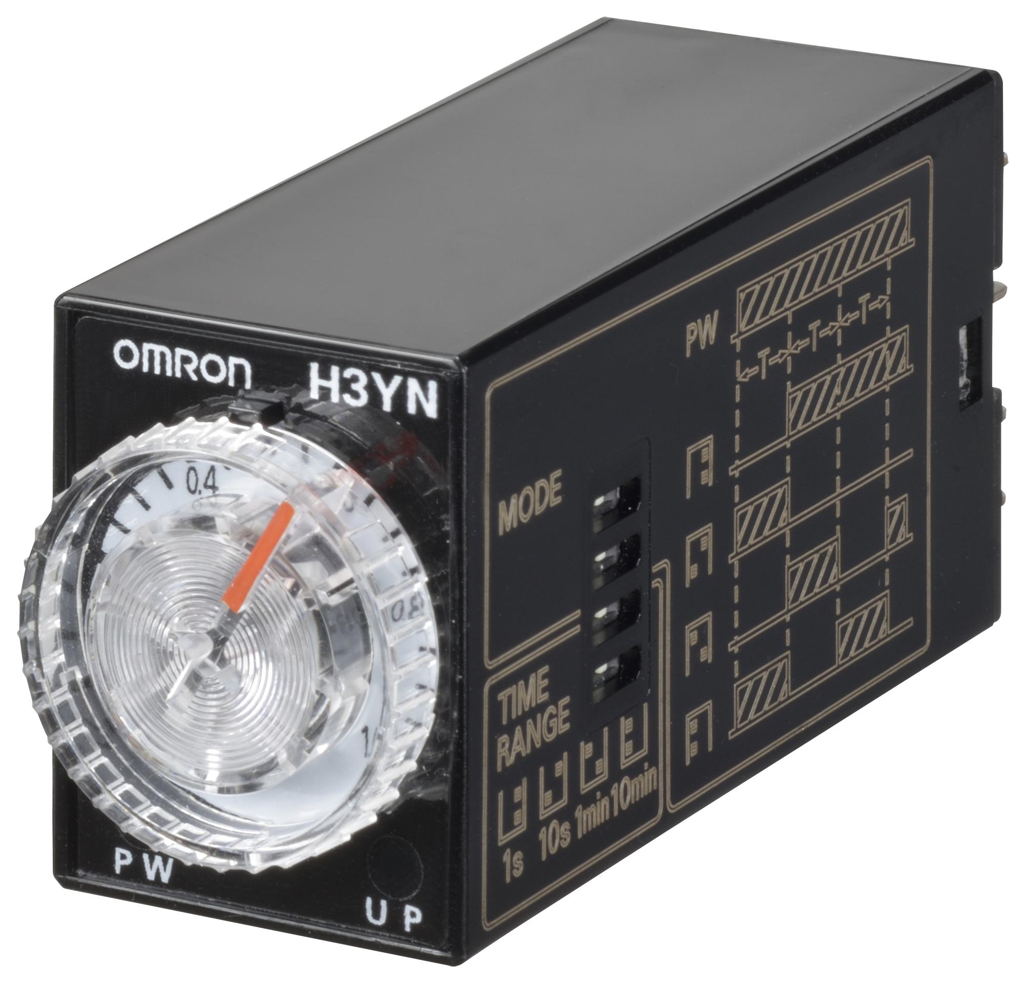 H3YN-4-B DC24 MULTIFUNCTION TIMER, 0.1S-10MIN, 4PDT OMRON