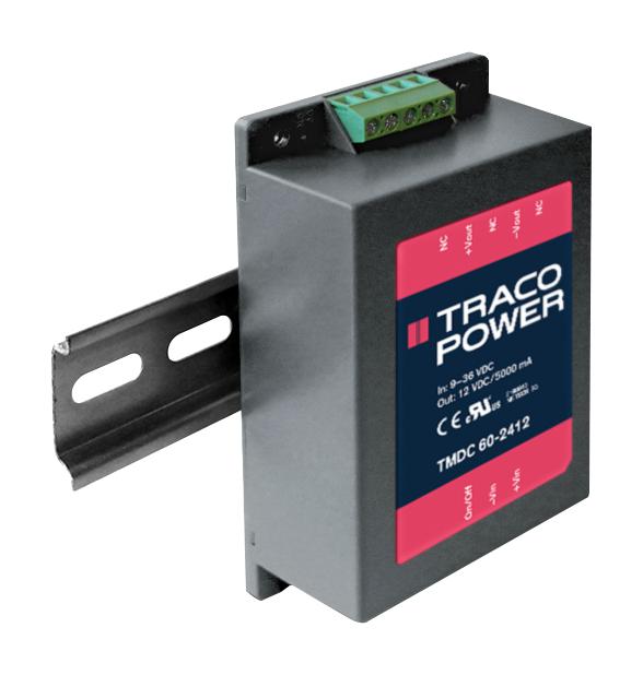 TMDC 60-4815 DC-DC CONVERTER, 24V, 2.5A, 60W TRACO POWER