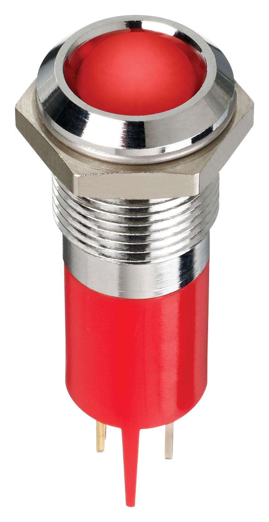 Q14P1CXXR24 LED INDICATOR, PANEL, 14MM, RED, 24V APEM