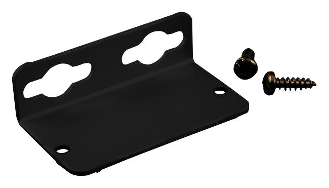 1455DFBK MOUNTING FLANGE, L BRACKET, ALUM, BLACK HAMMOND