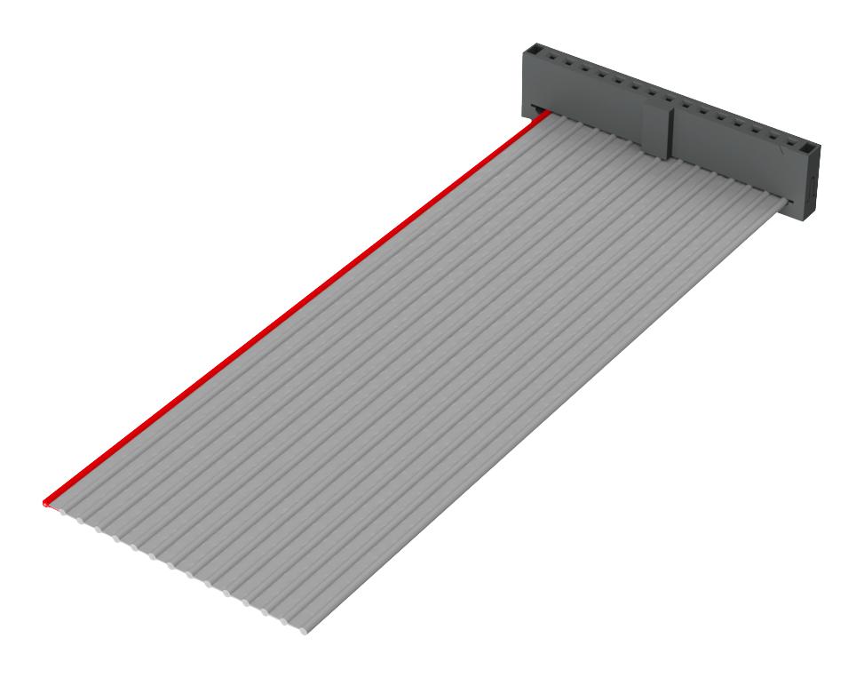 HCSS-12-D-12.00-01-G CABLE ASSY, 12P, IDC RCPT-RCPT, 304.8MM SAMTEC