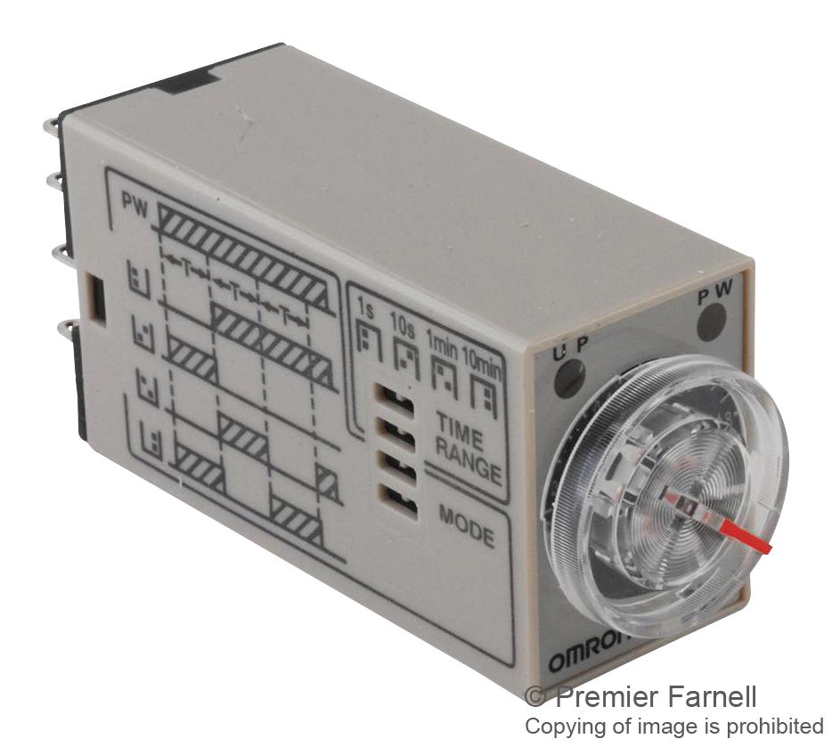 H3YN-2 AC100-120 MULTIFUNCTION TIMER, 0.1S-10MIN, DPDT OMRON