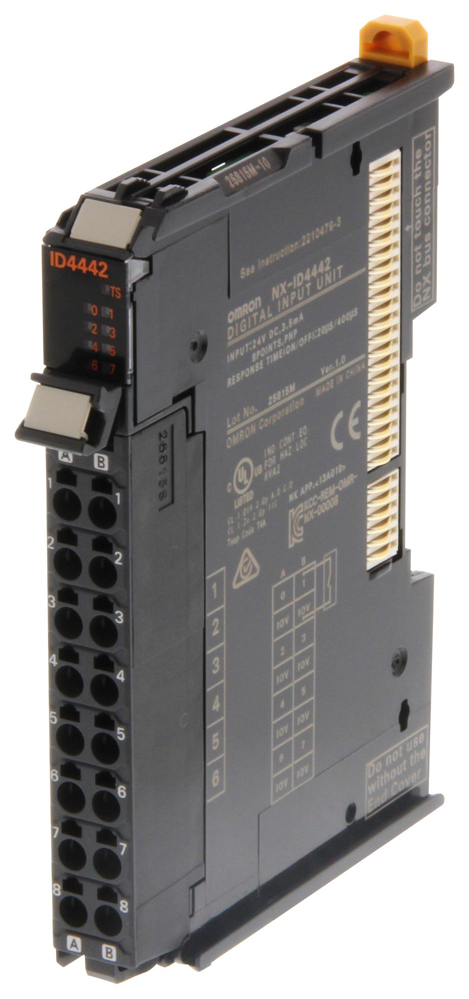 NX-ID4442 DIGITAL I/P MOD, 8 I/P, PNP, 24VDC OMRON