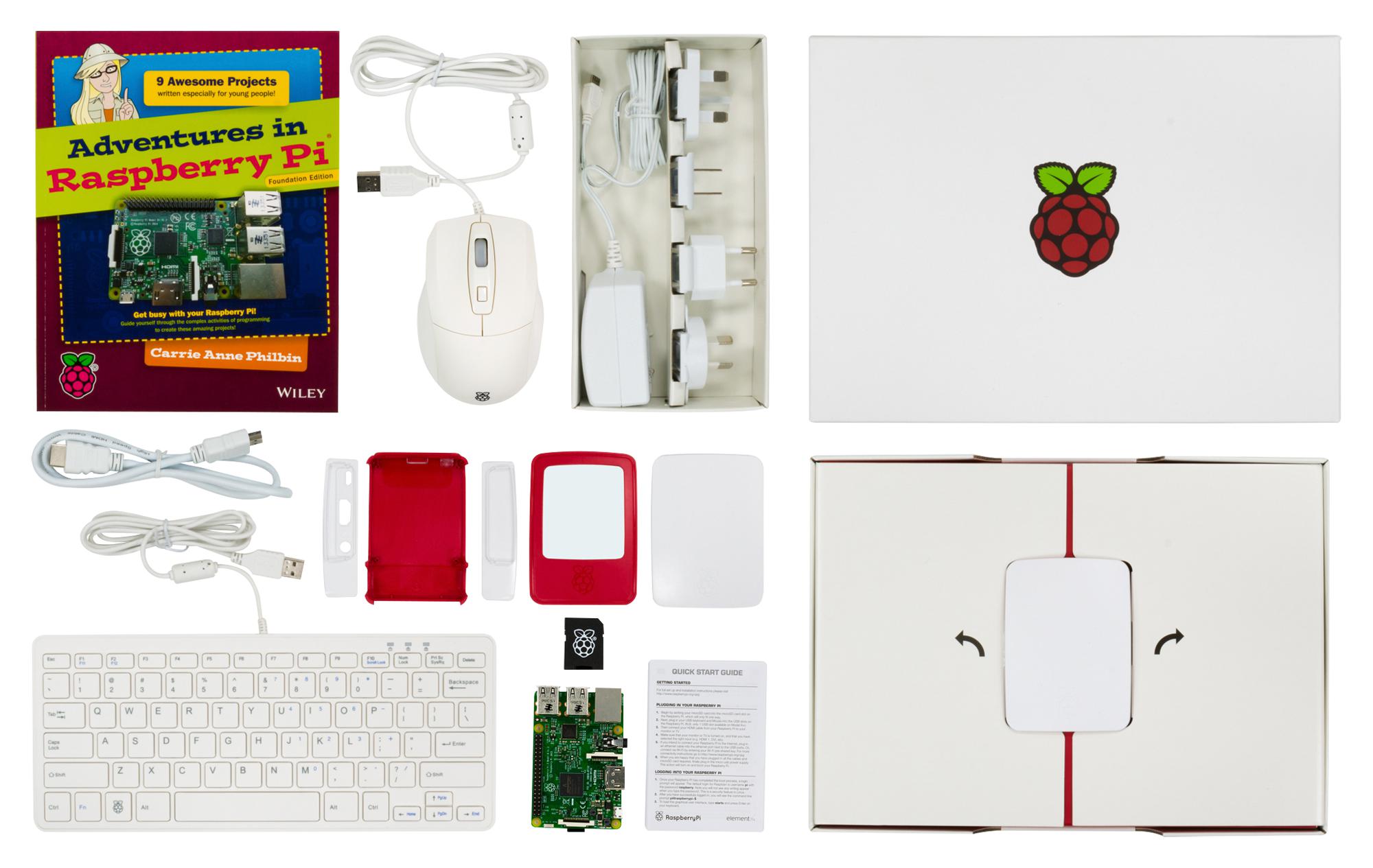 RPI3BP-INABOX-KIT SINGLE BOARD COMPUTER KIT, RASPBERRY PI RASPBERRY-PI
