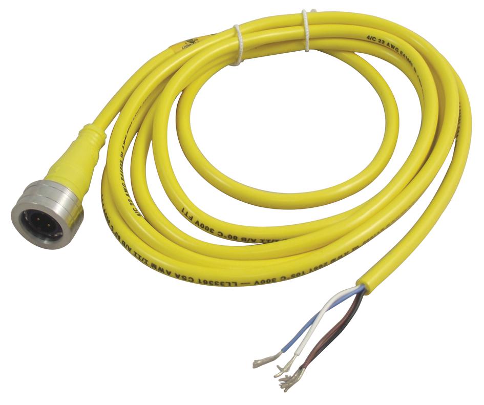 120079-0187 SENSOR CORD, 4P, M12 PLUG-FREE END, 2M MOLEX