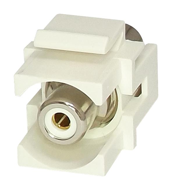 KRCAWHWH RCA KEYSTONE COUPLER, RECEPTACLE, WHT TUK