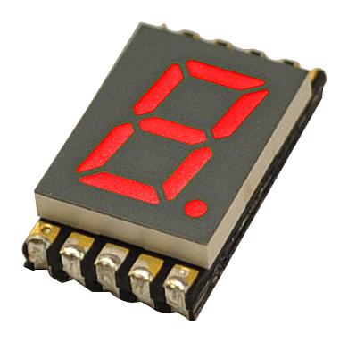 DSM7UA20101 DISPLAY, SEVEN SEGMENT, 5.08MM, RED VCC (VISUAL COMMUNICATIONS COMPANY)