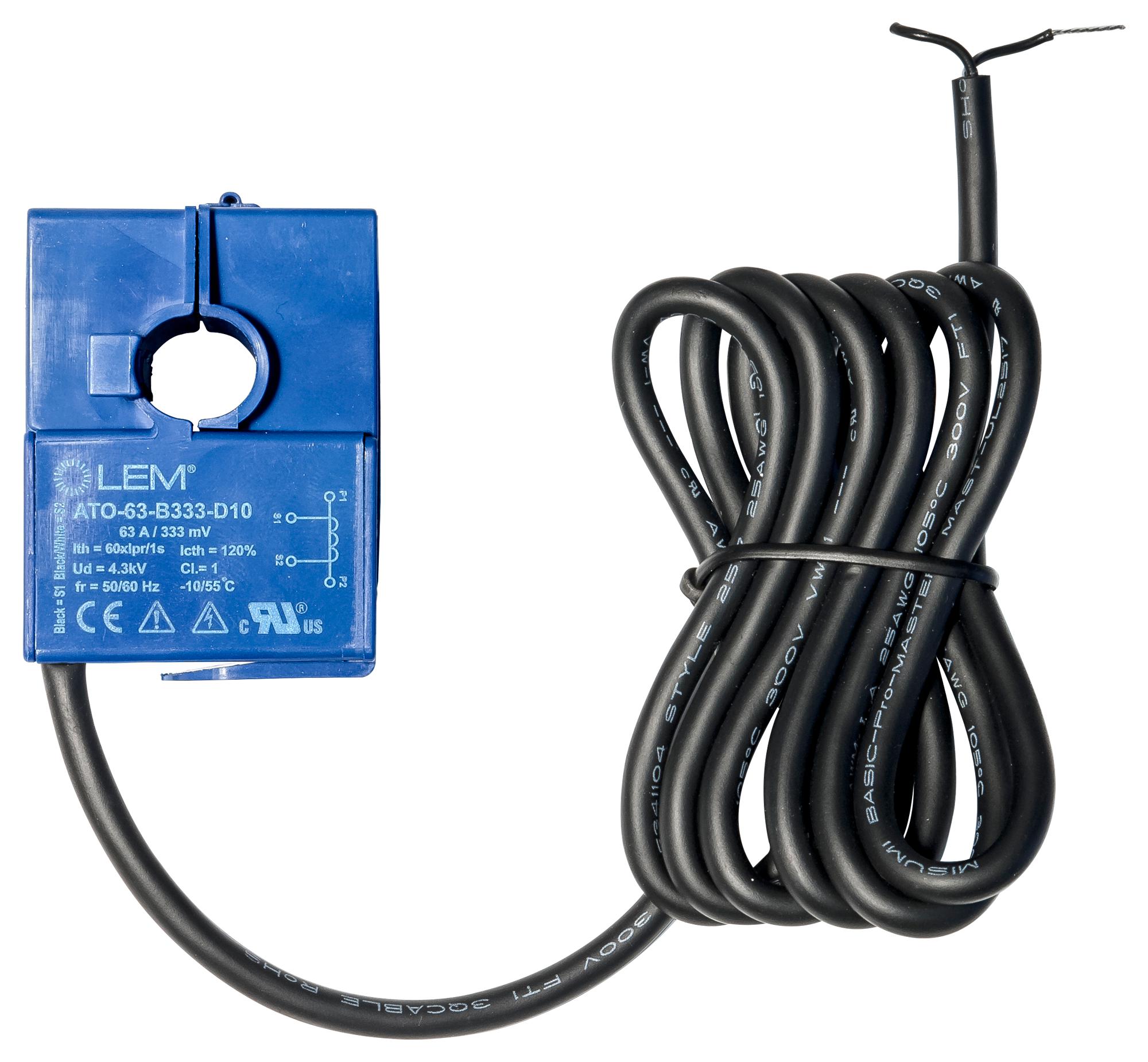 ATO-50-B333-D10 CURRENT TRANSFORMER, 50A, PANEL LEM