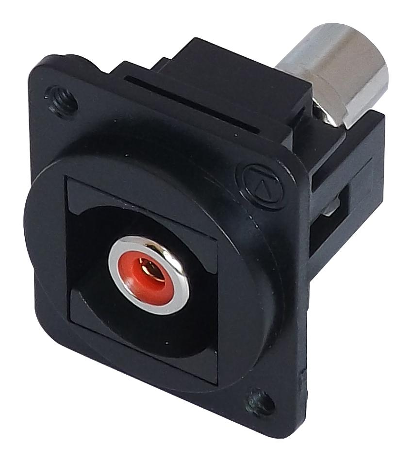 KRCARDBKDPM RCA KEYSTONE COUPLER, RECEPTACLE, BLK TUK