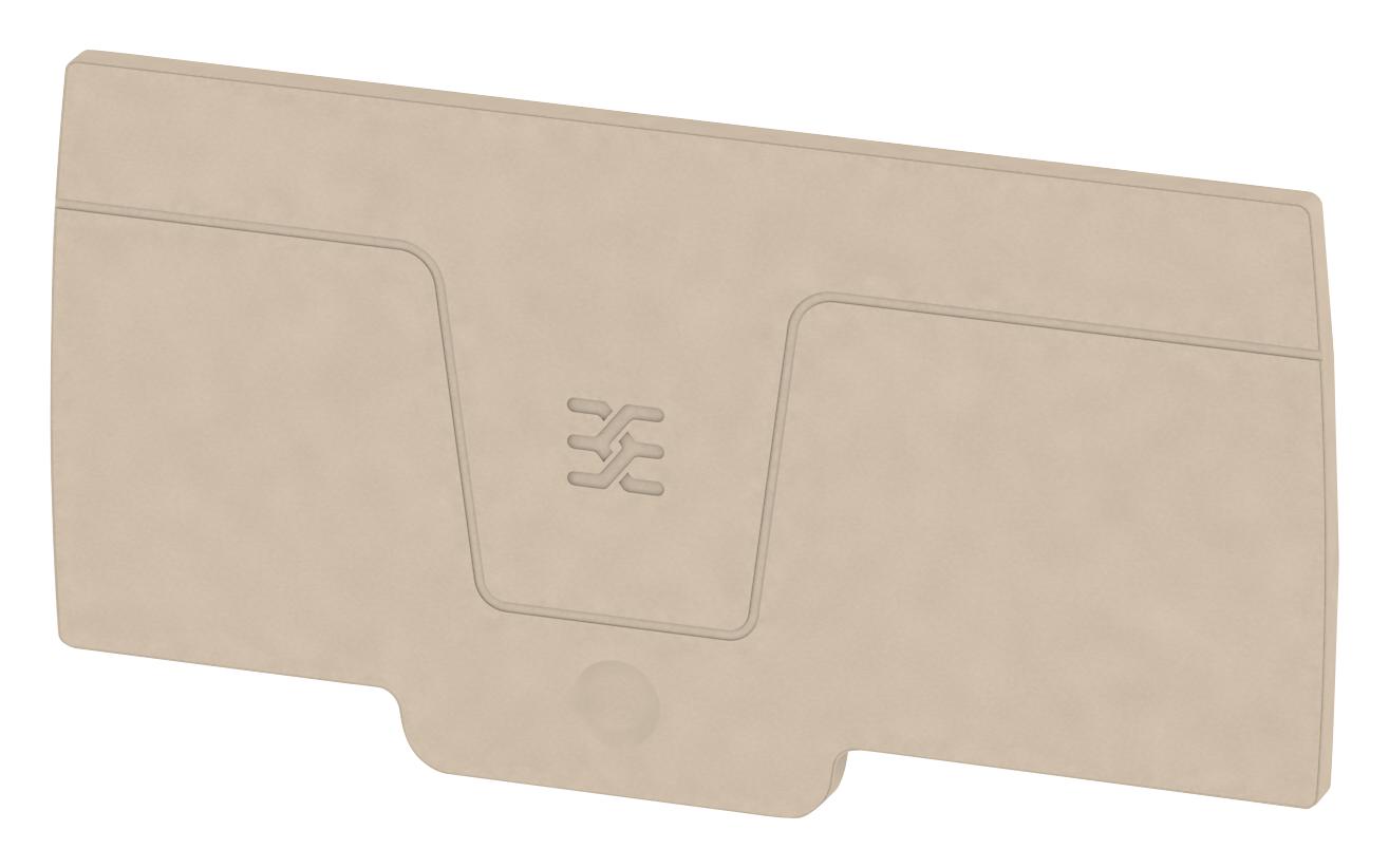 1988300000 END PLATE, TERMINAL BLOCK, BEIGE WEIDMULLER