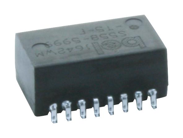 S558-5999-T5-F PULSE TRANSFORMER, 1CT:1CT, 350UH, SMD BEL MAGNETIC SOLUTIONS