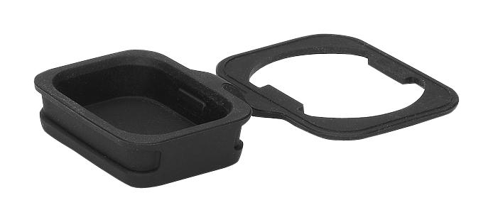 0098.0105 PROTECTION COVER, POWER ENTRY INLET, BLK SCHURTER