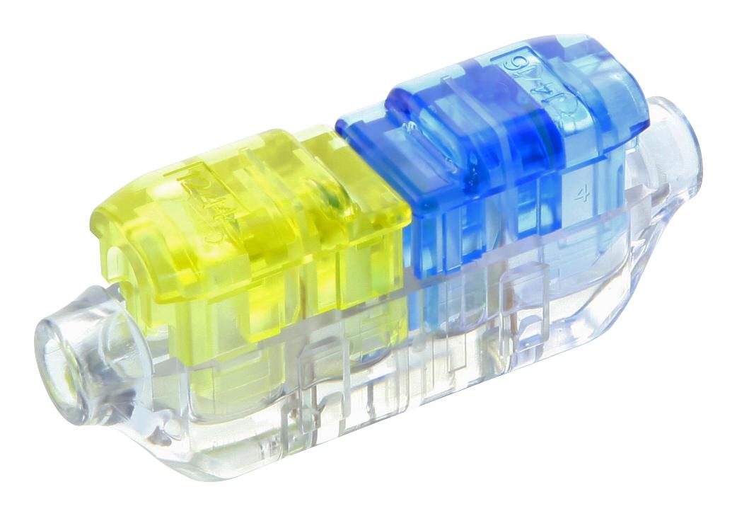2213600-1 TERMINAL, WIRE SPLICE, 12AWG, YEL/BLU TE CONNECTIVITY