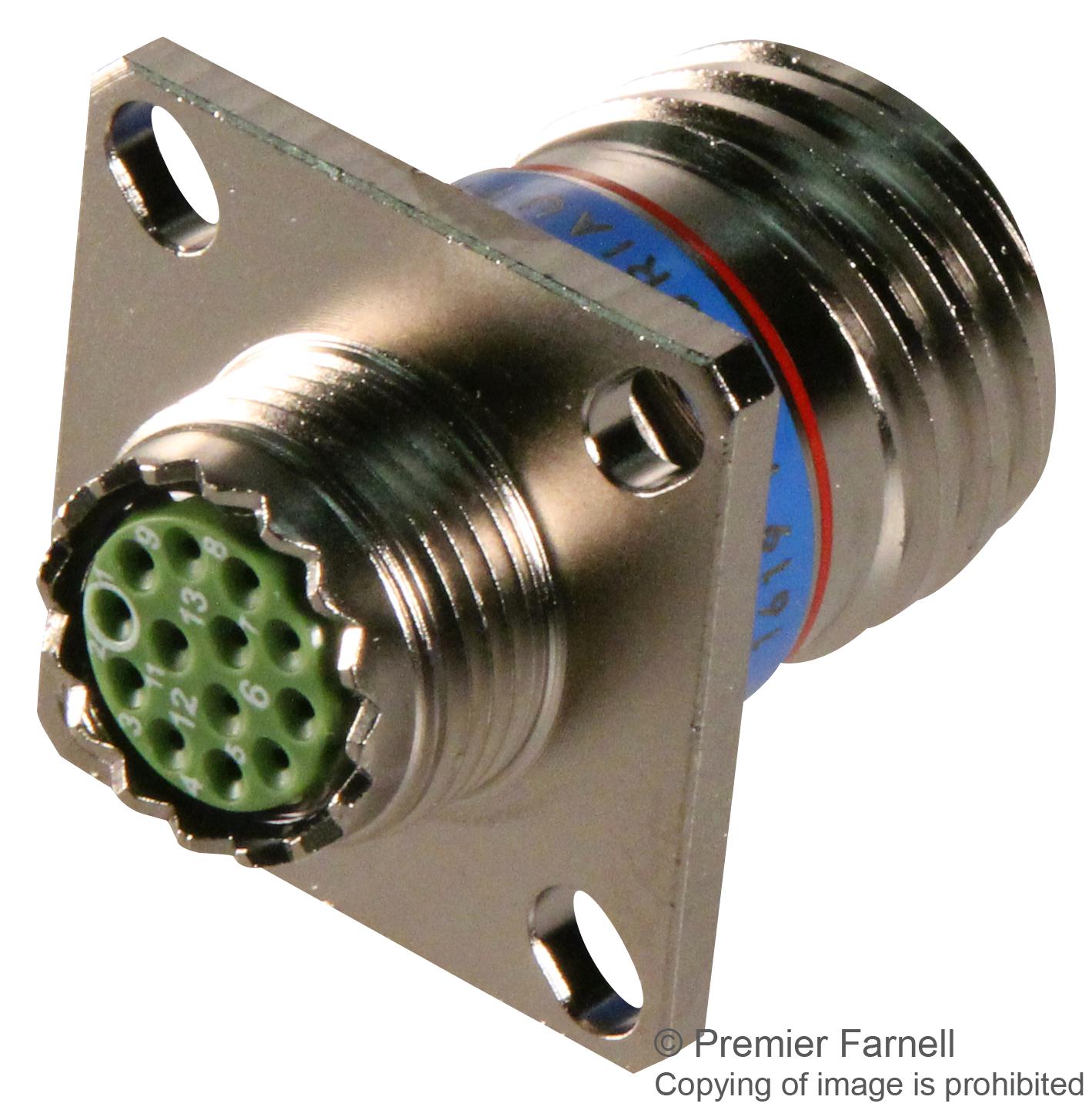 D38999/20MJ24BC CIRCULAR CONN, RCPT, 25-24, WALL MOUNT SOURIAU-SUNBANK / EATON