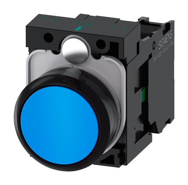 3SU1100-0AB50-1BA0 PB SWITCH, SPST-NO, 10A, 500V, SCREW SIEMENS